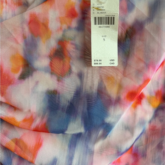 Mesh multicolour long sleeve blouse Anthropologie - Picture 2 of 6